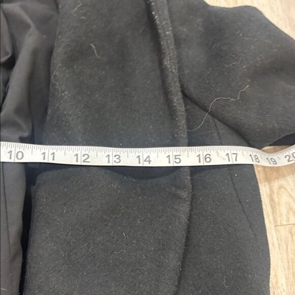 Ann Taylor Black Wool blend pea coat size XS - Picture 4 of 6